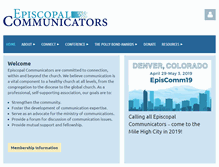 Tablet Screenshot of episcopalcommunicators.org